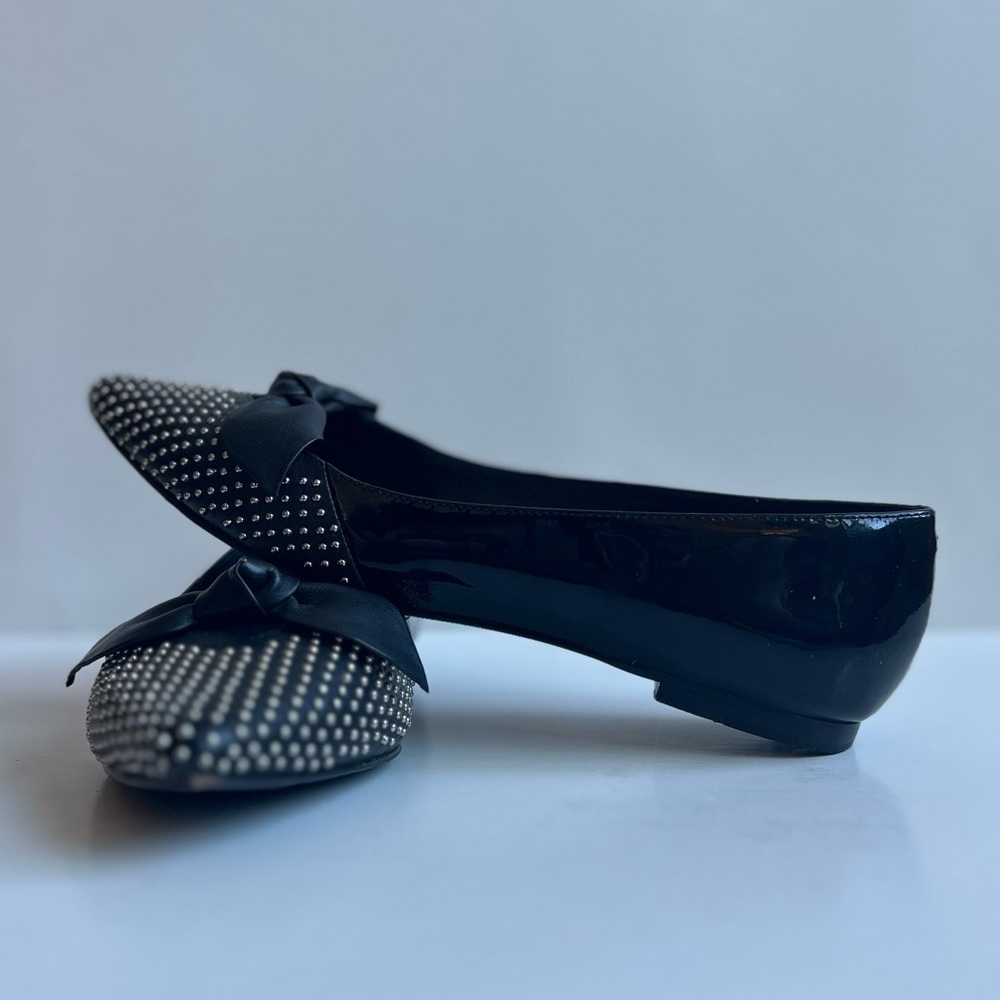Sandro | studded bow flat - Picture 5 of 9